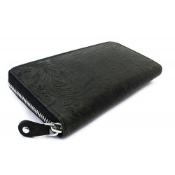 Černá velká zipová dámská peněženka Aristea